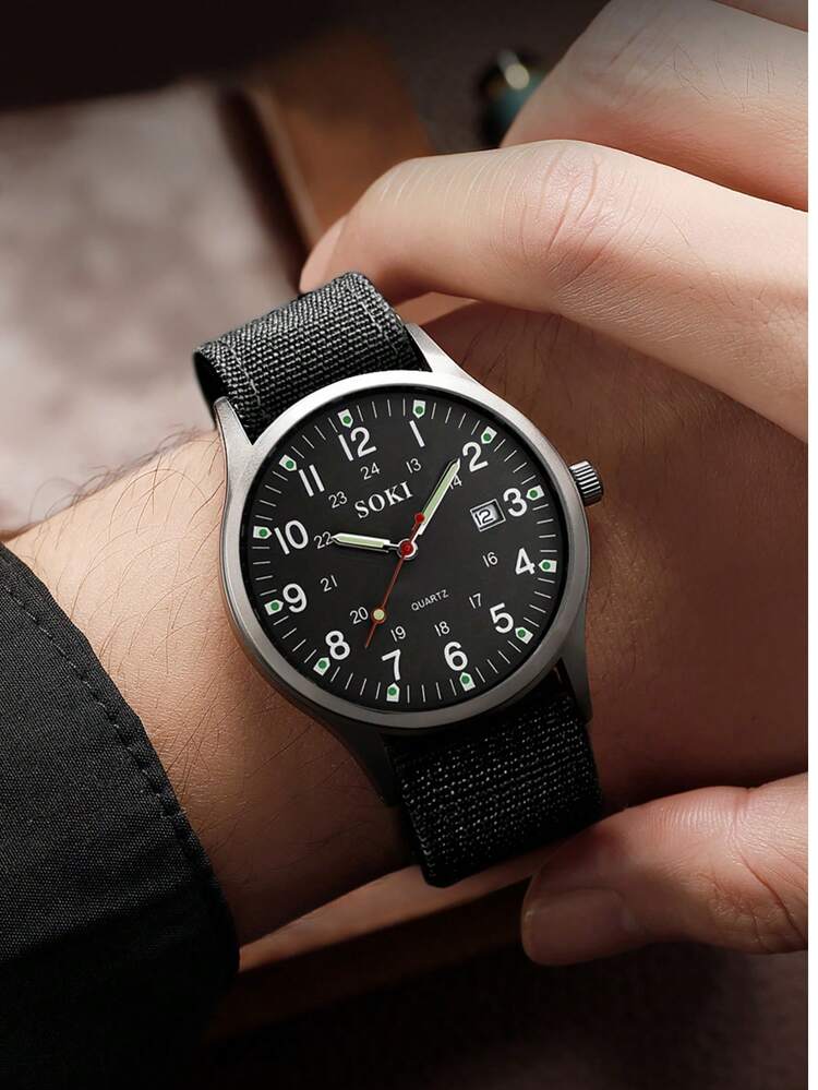 Nylon Strap Analog Wristwatch