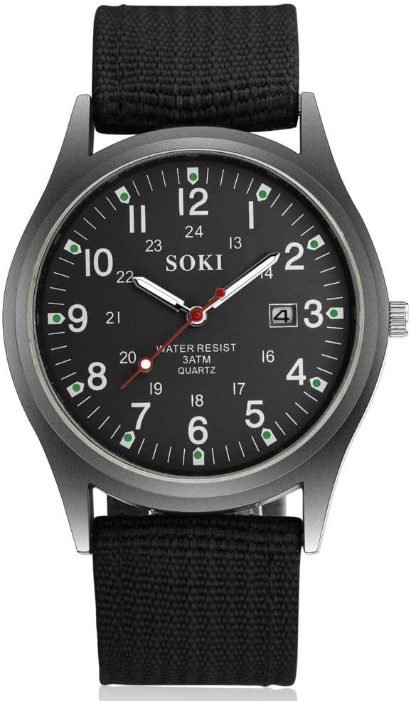 Nylon Strap Analog Wristwatch