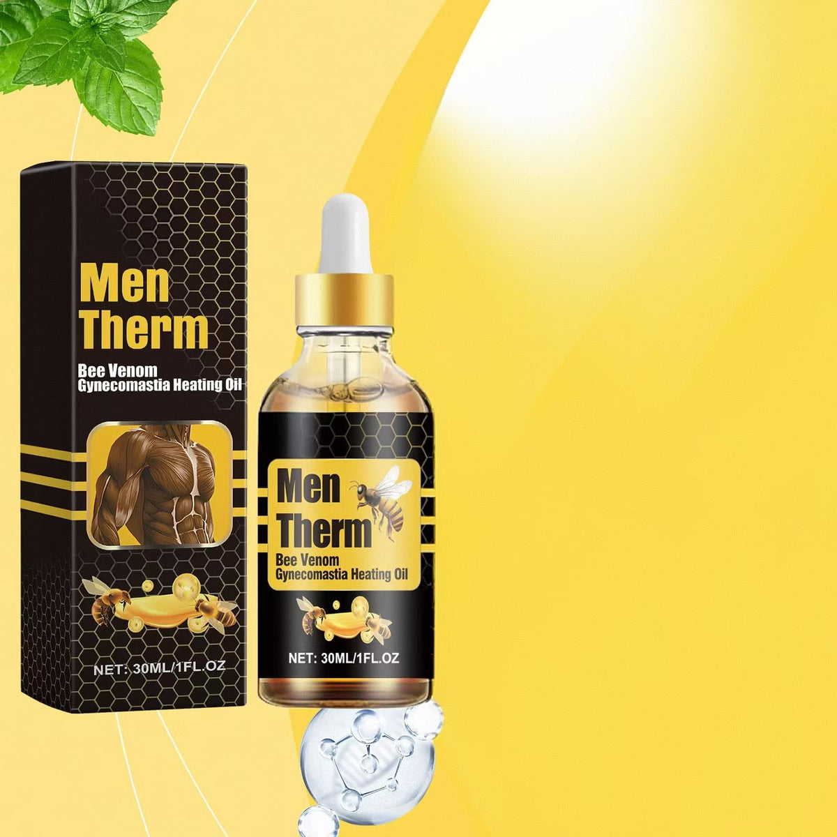 Men Therm - Bee Venom Gynecomastia Heating Oil