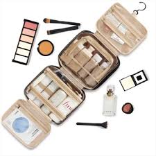 Large Travel Cosmetic Bag with Waterproof Hanging Hook